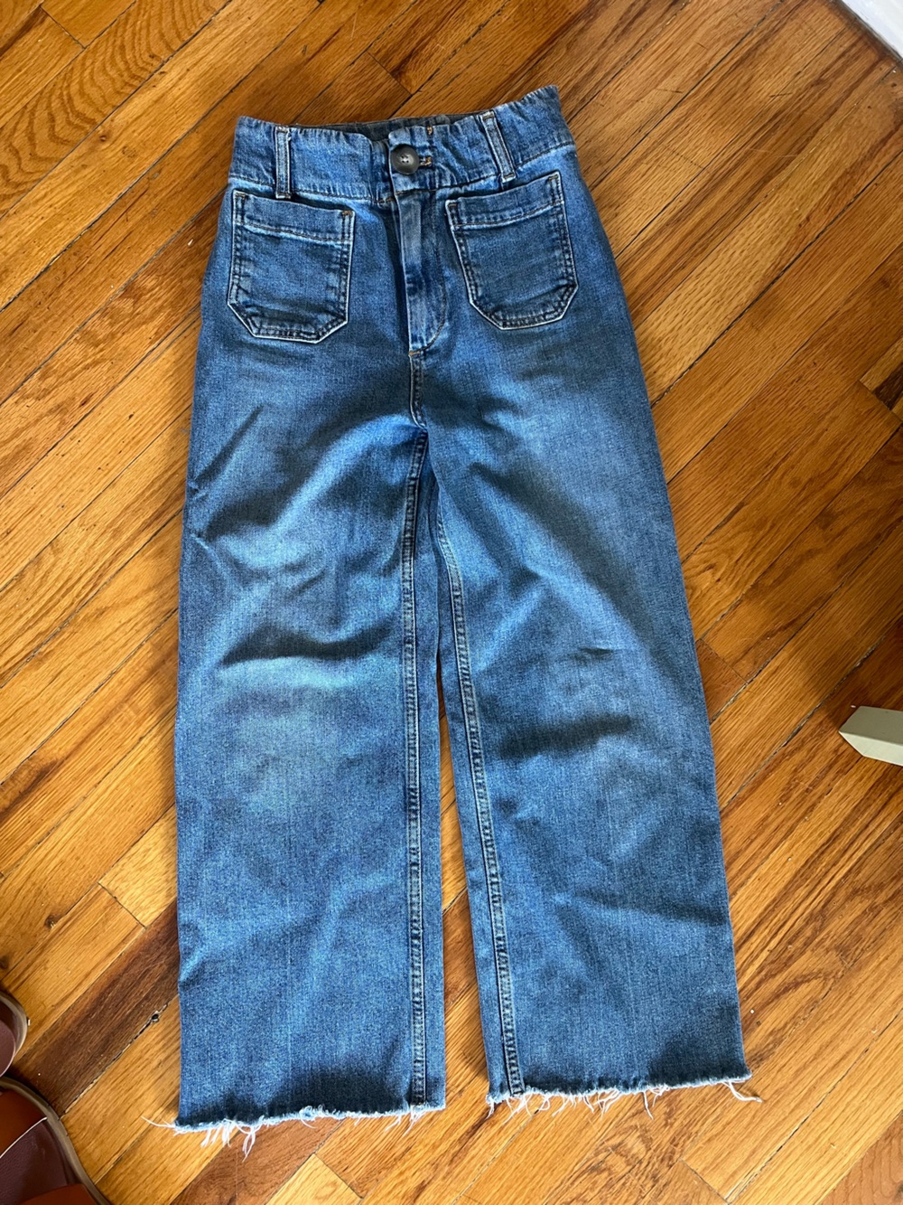 Pilcro Women's Straight Jeans in Blue Denim